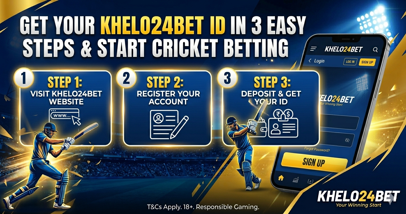 How to Get Your Khelo24Bet ID & Start Cricket Betting in 3 Easy Steps